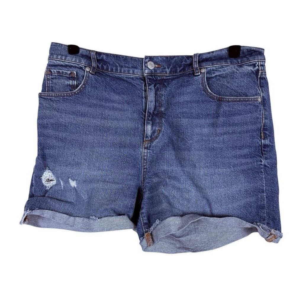 Loft High‎ Rise Distressed Denim Shorts - Women’s 12